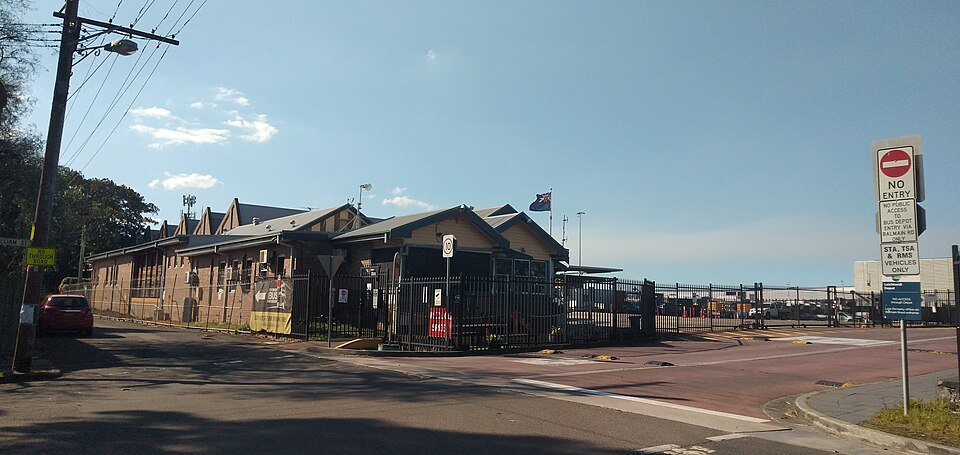 Leichhardt Bus Depot from Pioneers Memorial Park